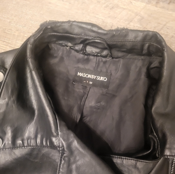 Mason By Suko | Pleather | Jacket | Medium - Picture 2 of 8